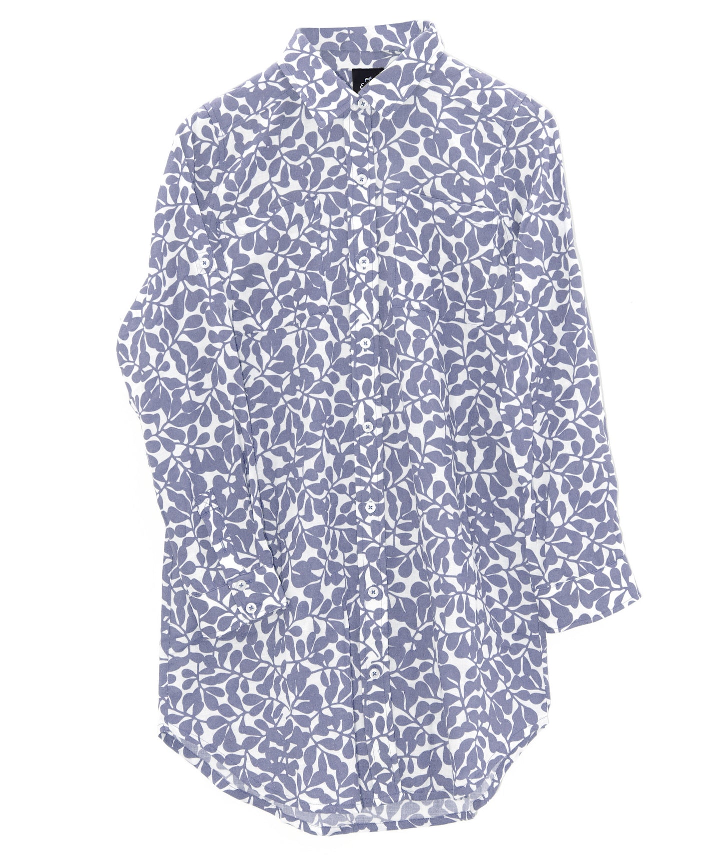 Climbing Vines Shirt Dress in color Infinity Blue
