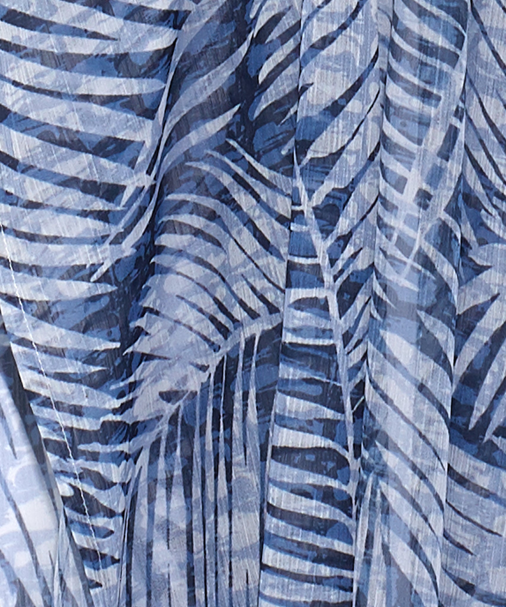 Jungle Camo Longline Beach Robe in color Navy Palm