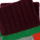 Cashmere Blend Colorblock Gloves in color Mulled Wine