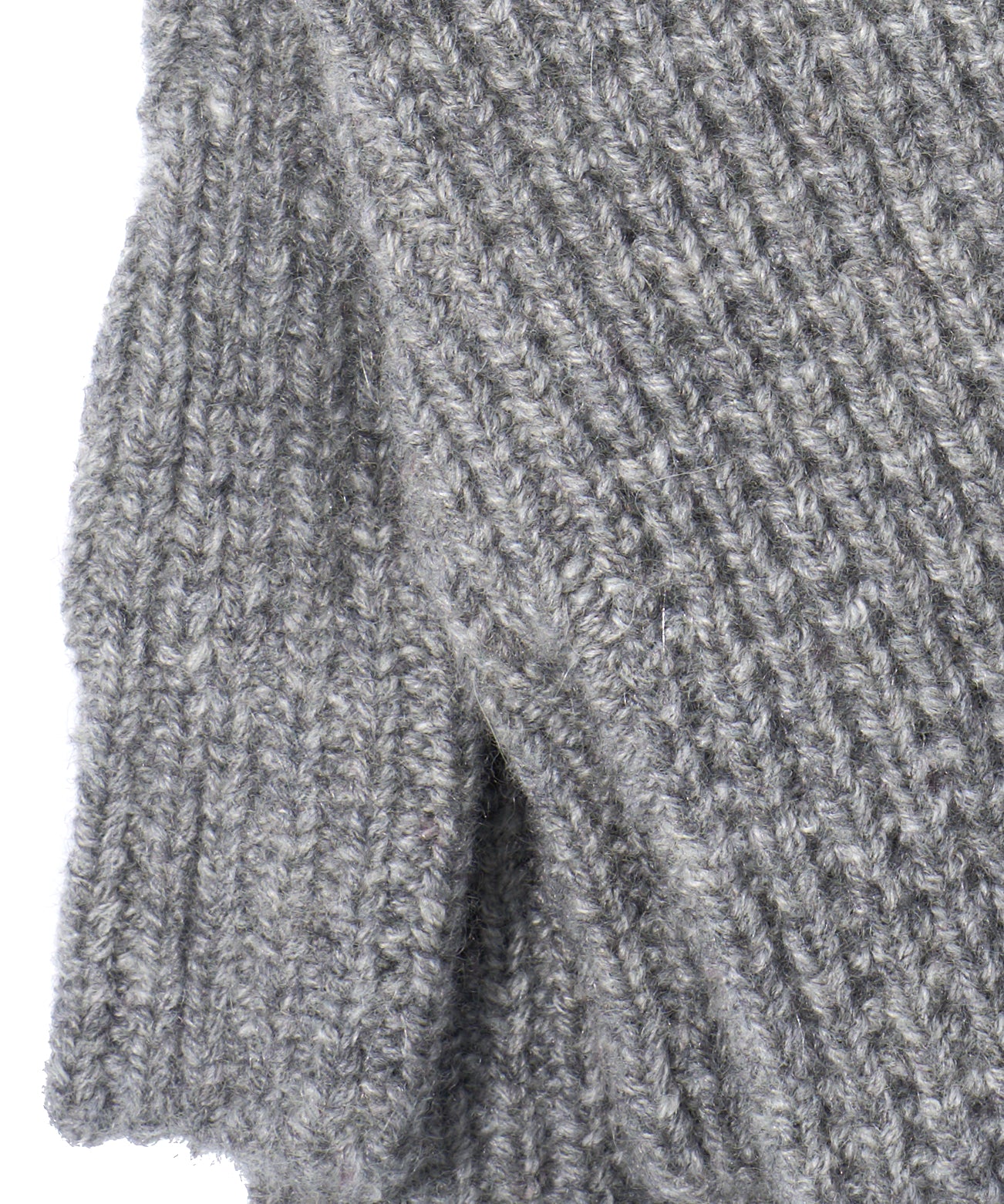 Wool/Cashmere  Waffle Arm Warmer in color Grey Heather