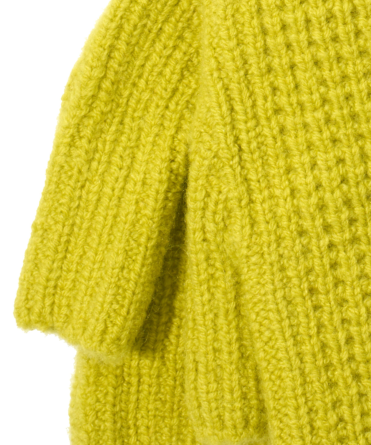 Wool/Cashmere  Waffle Arm Warmer in color Citrine