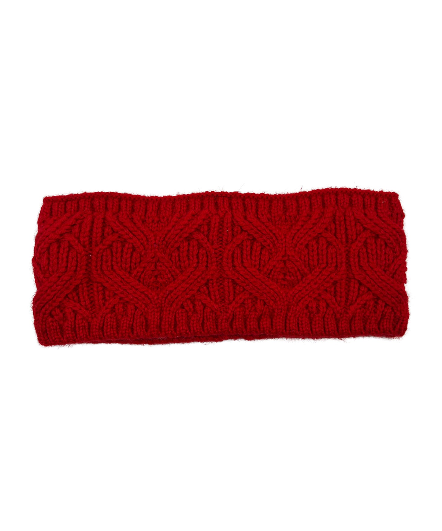Loopy Cable Headband in color Ruby Red