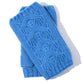 Loopy Cable Handwarmer in color Mystic Blue