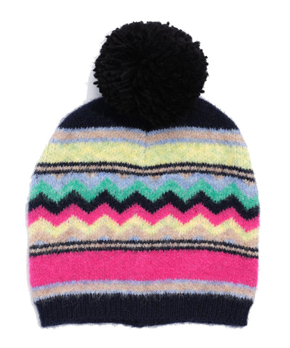 Ziggy Pom Hat in color Multi