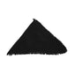 Wool/Cashmere Blend Triangle Fringe Wrap in color Black
