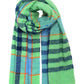 Buzzy Plaid Scarf in color Spearmint