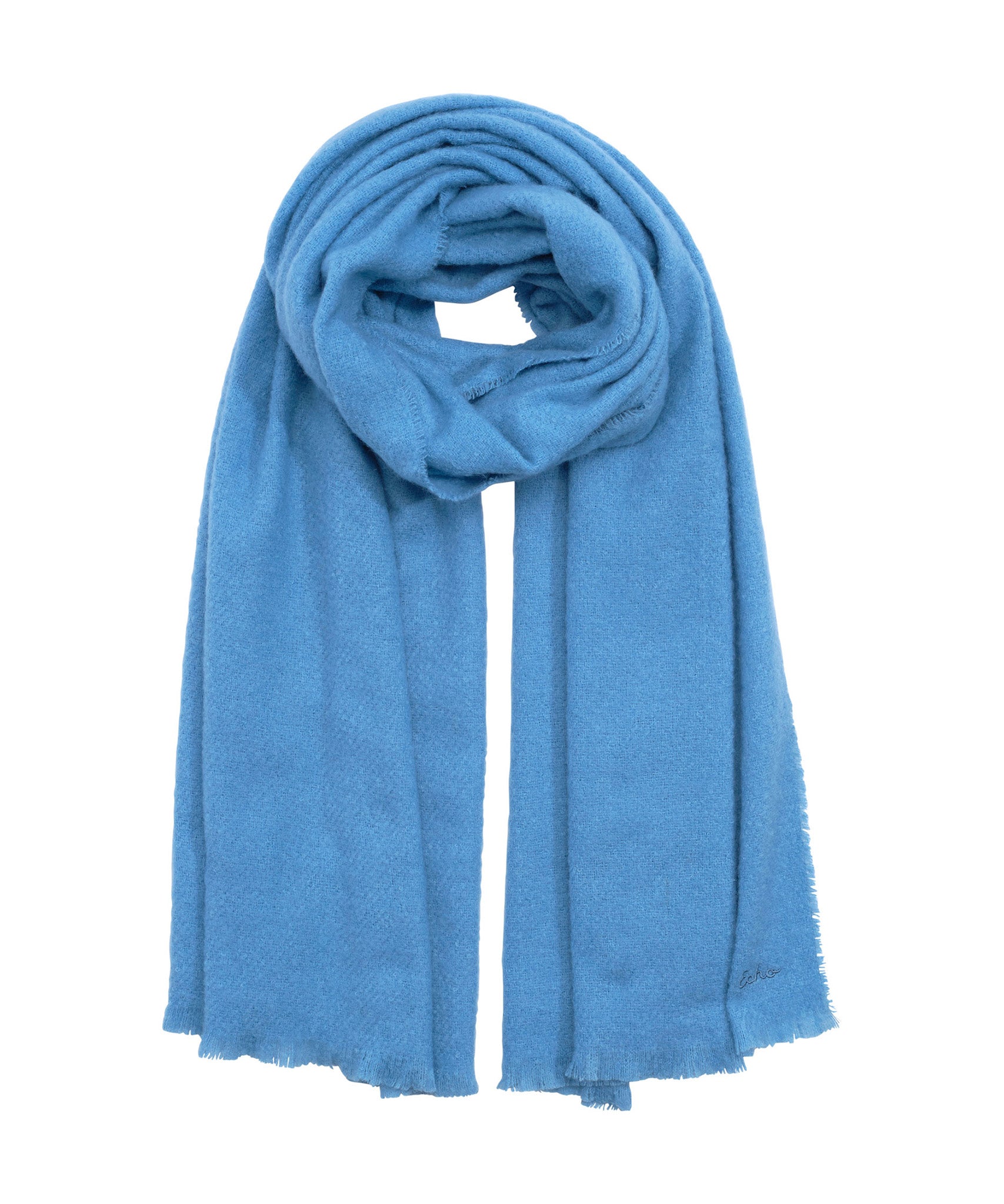 Buzzy Boucle Scarf in color Air Blue