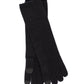 Cashmere Long Glove in color Black