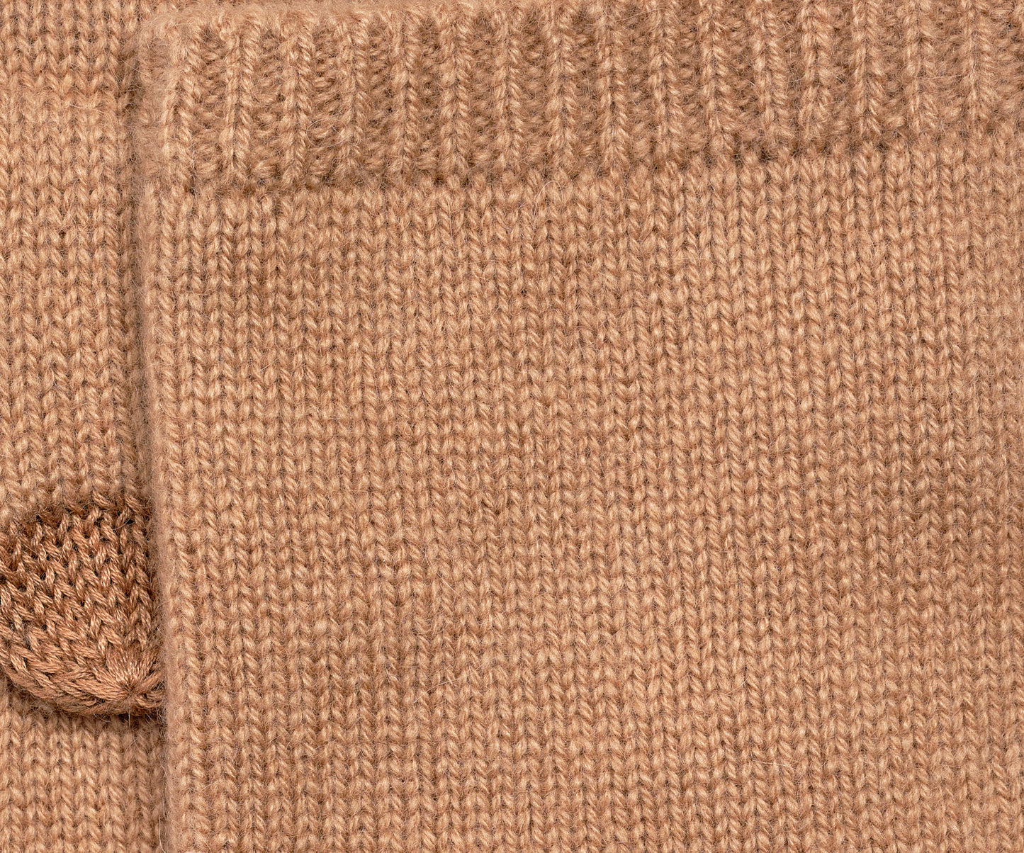 Cashmere Long Glove in color Camel Heather