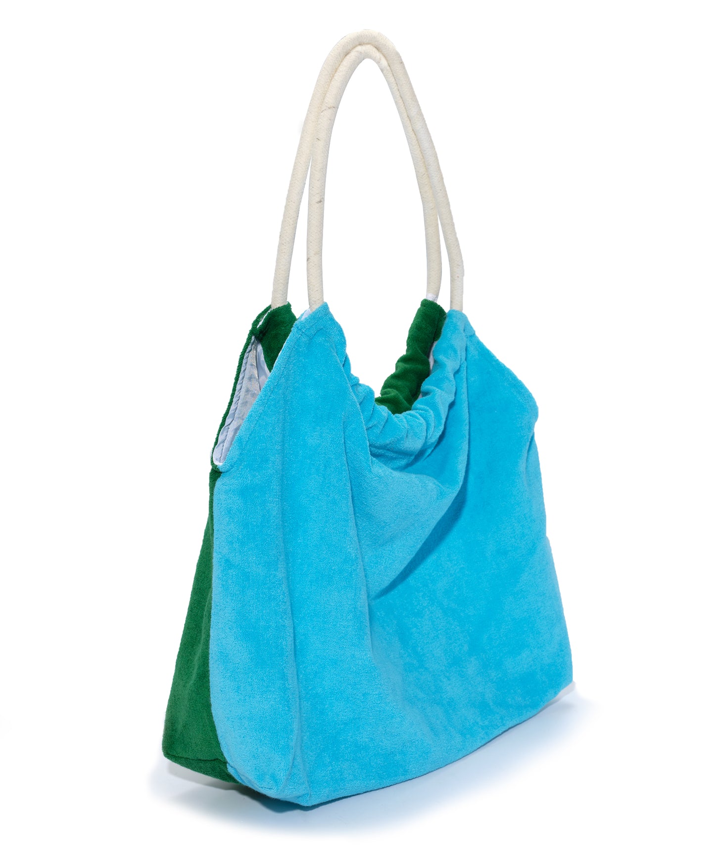 Terry 2-tone Tote in color Amazon Green