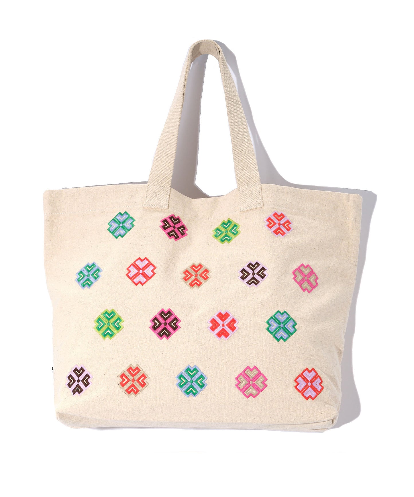 Pinwheel Tote Bag in color Cream