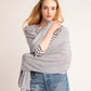 Echo Essentials Travel  Wrap in color Grey Heather on a model