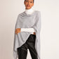 Echo Essentials Topper in color Grey Heather on a model