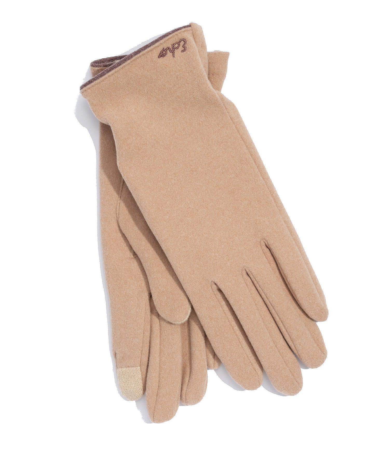 Cozy Stretch Touch Glove in color Camel Heather