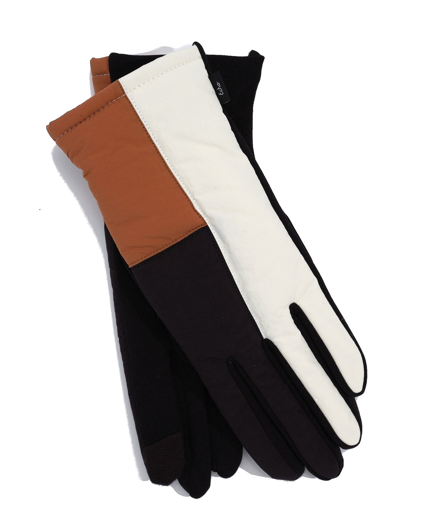 Cloud Patchwork  Glove in color Black/Cream