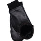 Zip-top Glove With Faux Fur Lining in color Black