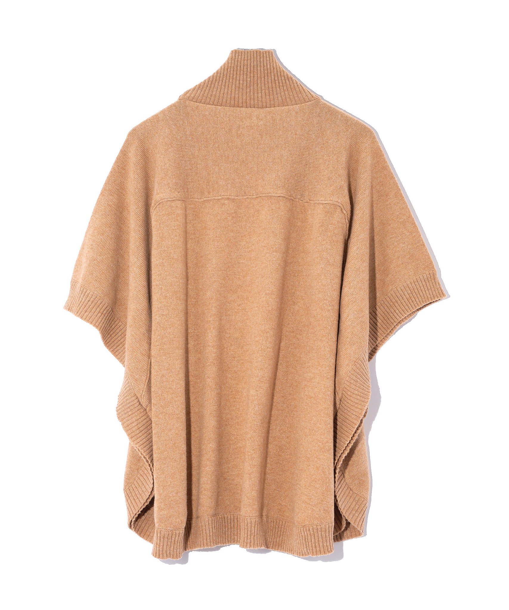 Cocoon Poncho in color Camel Heather