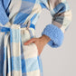 Herringbone Plaid Plush Robe in color Herringbone Plaid