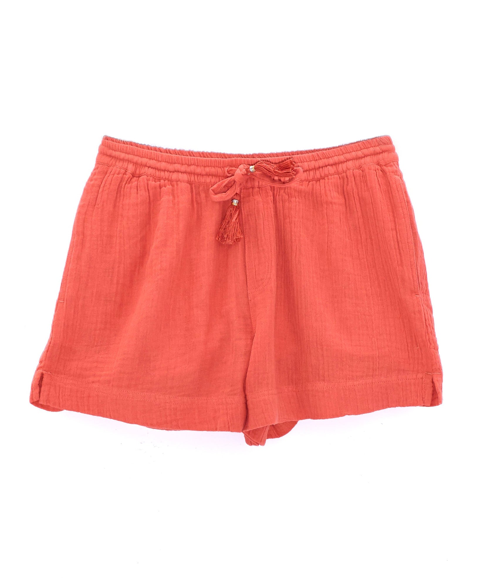 Double Gauze Beach Shorts in color Emberglow