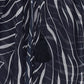 Zebra Longline Beach Robe in color Black