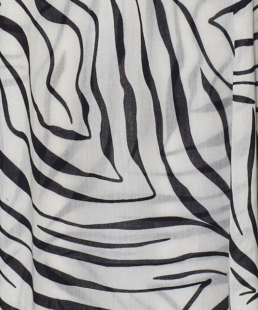 Zebra Caftan in color Cream