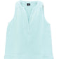 Double Gauze Sleeveless Top in color Beach Glass