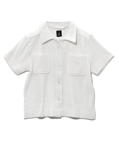 Terry Camp Shirt in color White