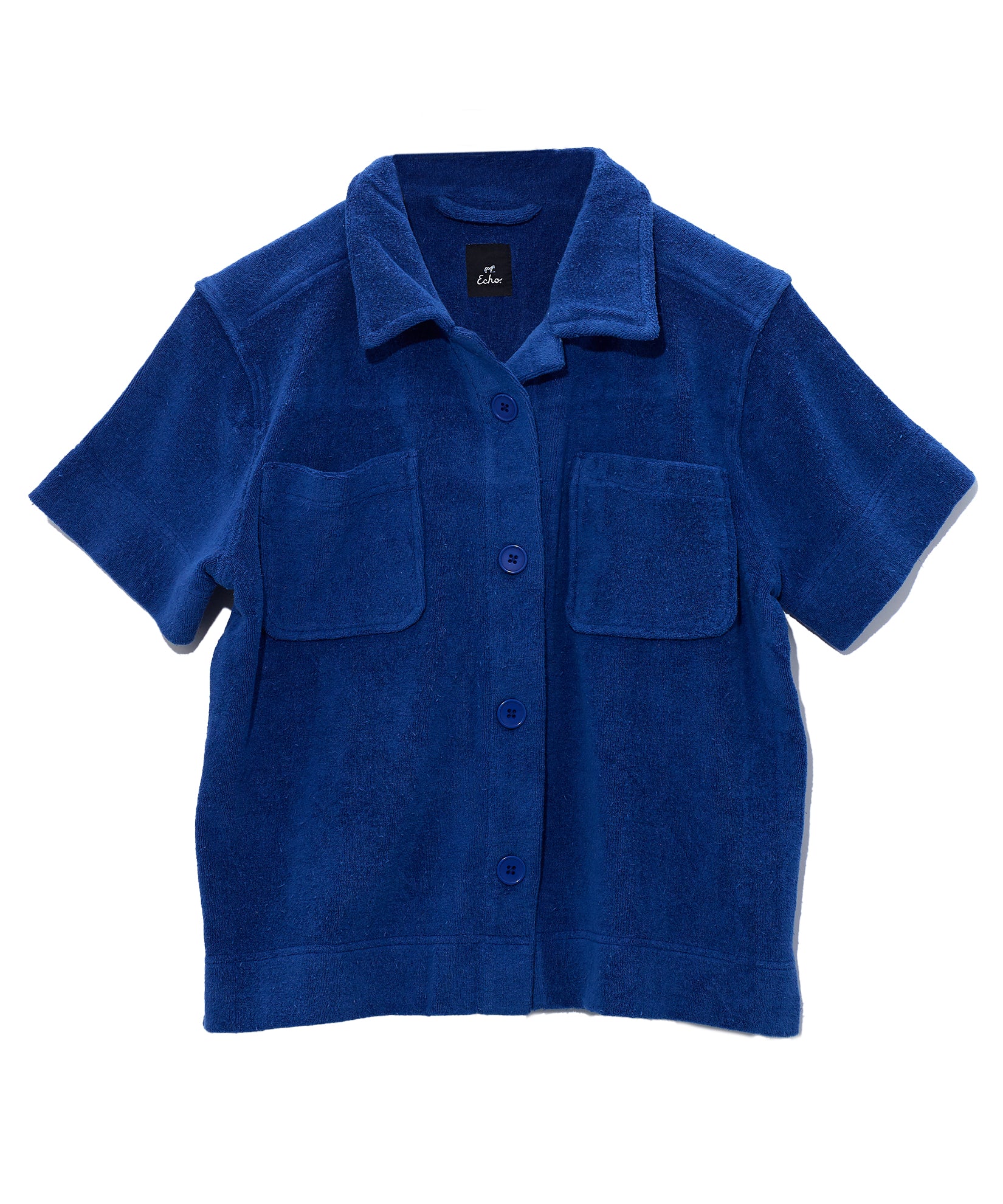 Terry Camp Shirt in color Maritime Navy