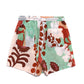 Wild Floral Beach Shorts in color Sienna