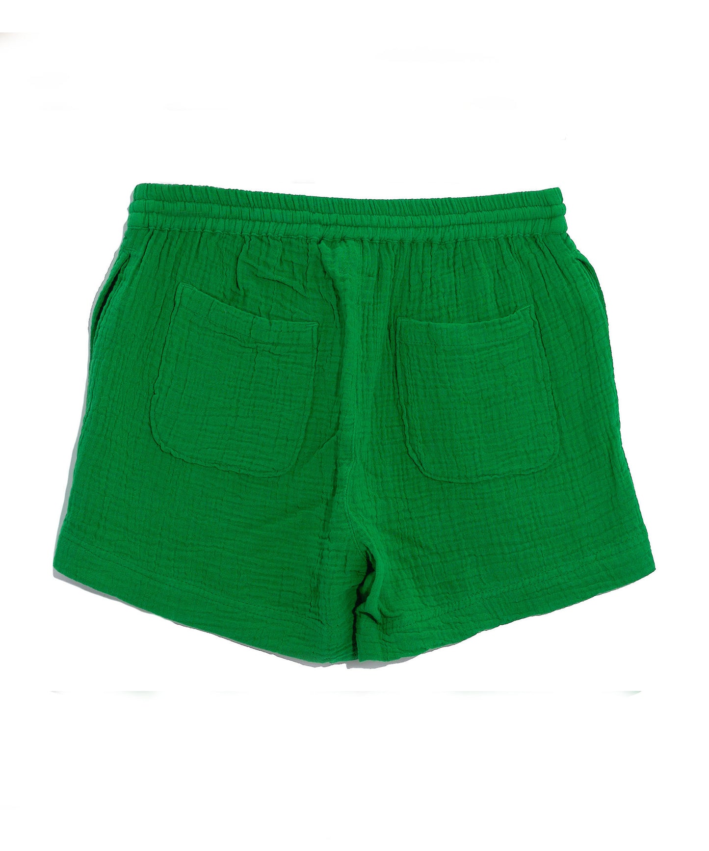 Supersoft Gauze Beach Shorts in color Amazon Green