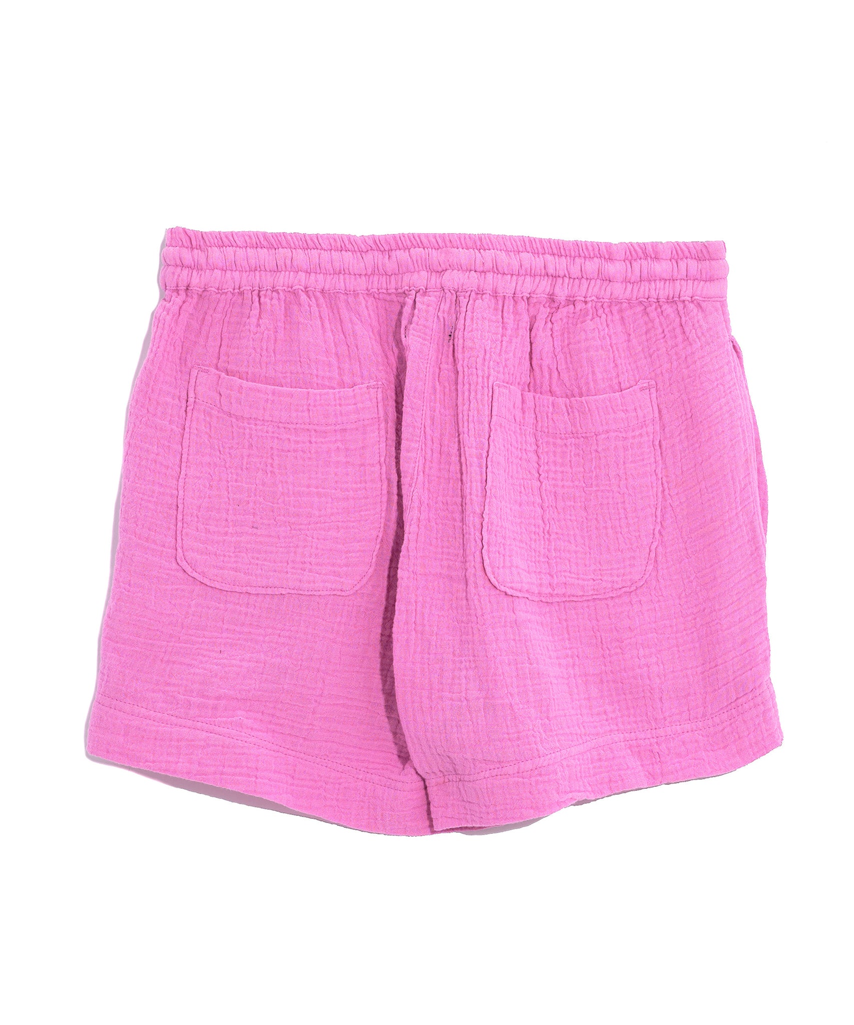 Supersoft Gauze Beach Shorts in color Cyclamen