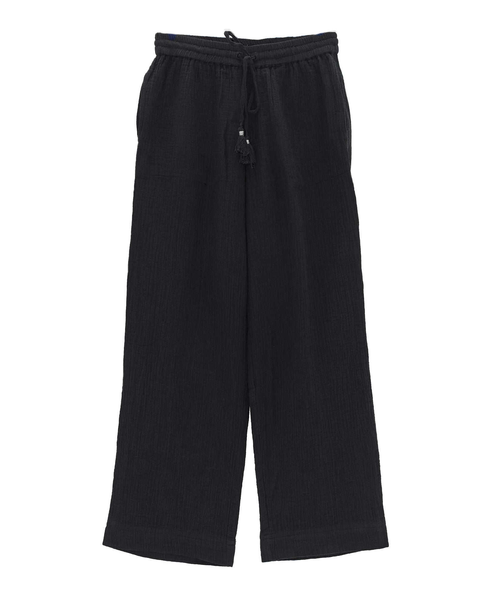 Supersoft Gauze Beach Pant in color Black