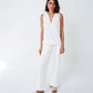 Supersoft Gauze Beach Pant in color Cream