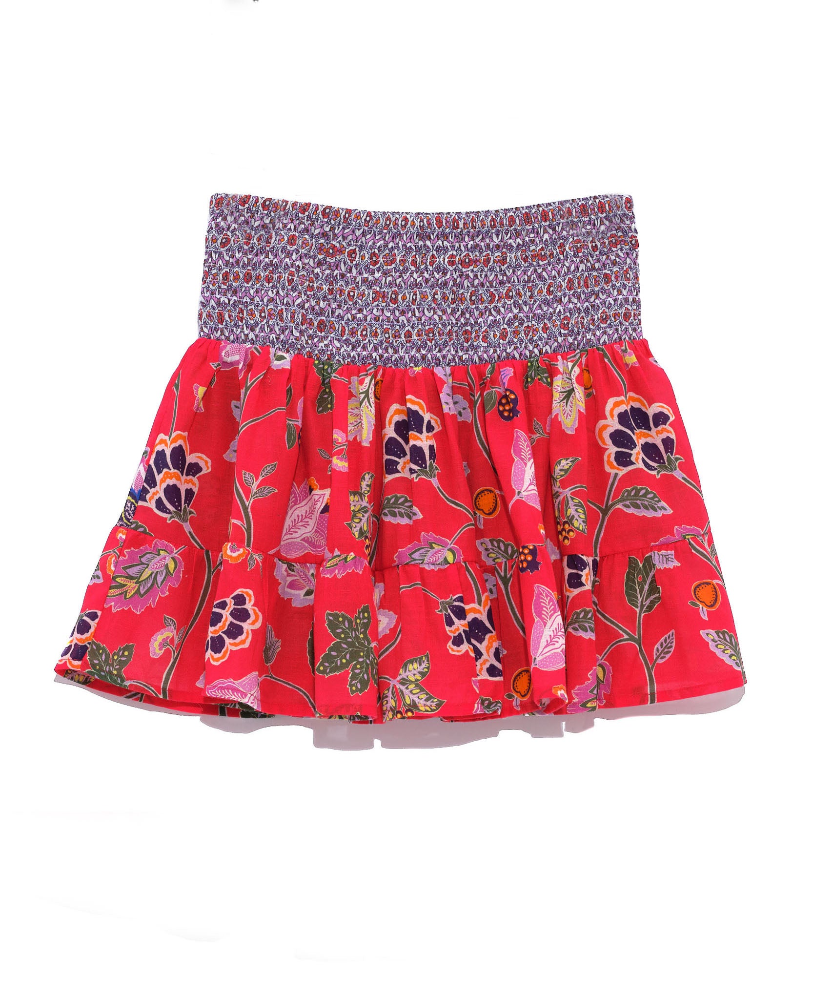 Wanderlust Mini Skirt in color Hibiscus