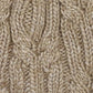 Twisted Cable Pom Hat in color Oatmeal