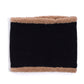 Reversible Recyled Poly/Sherpa Snood in color Black