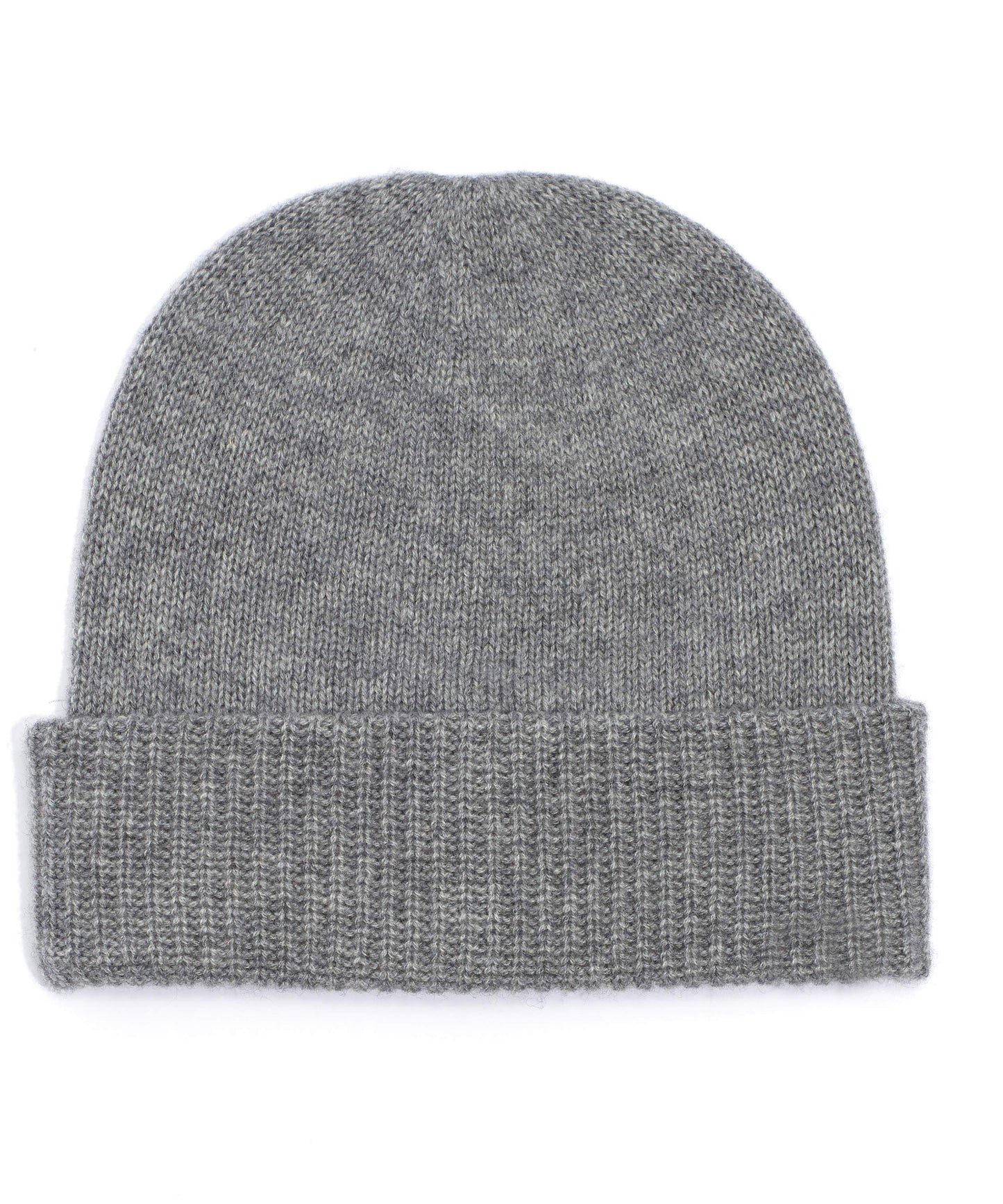 Wool/Cashmere Lofty Beanie in color Grey Heather
