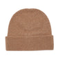 Wool/Cashmere Lofty Beanie in color Camel Heather