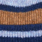 Plush Blocked Beanie in color Blue Depths