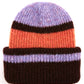 Plush Blocked Beanie in color Amethyst
