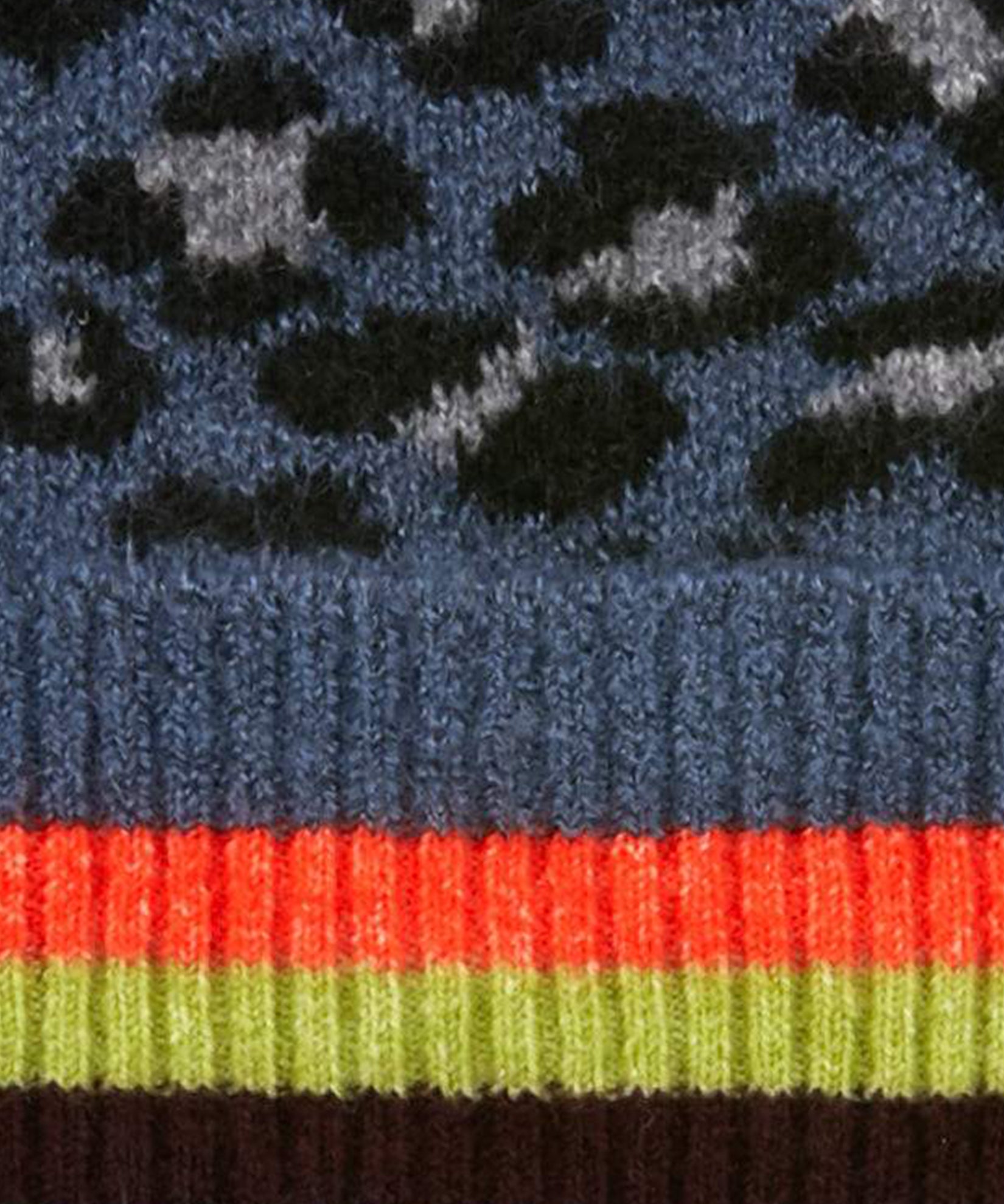 Happy Cat Beanie in color Storm Blue
