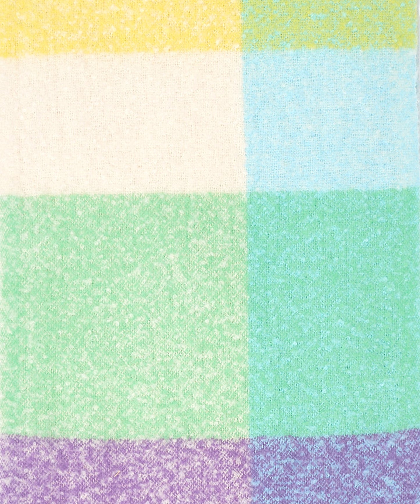 Field Plaid Plush Scarf in color Multi