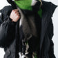 Abstract Plush Scarf in color Racing Green