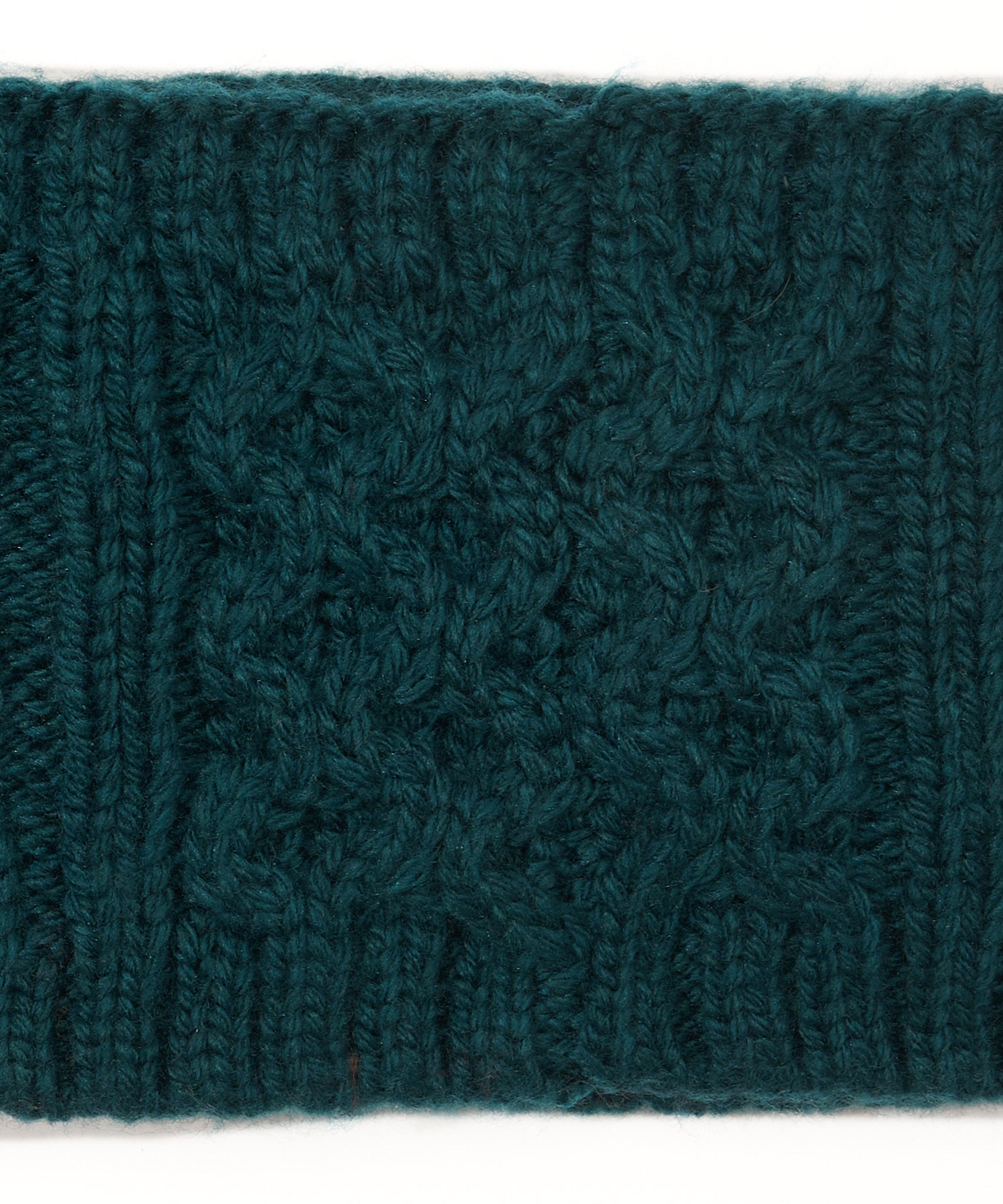 Recycled Wishbone Cable Headband in color Deep Teal