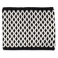 Recycled Bi-color Honeycomb Neck Warmer in color Black/White