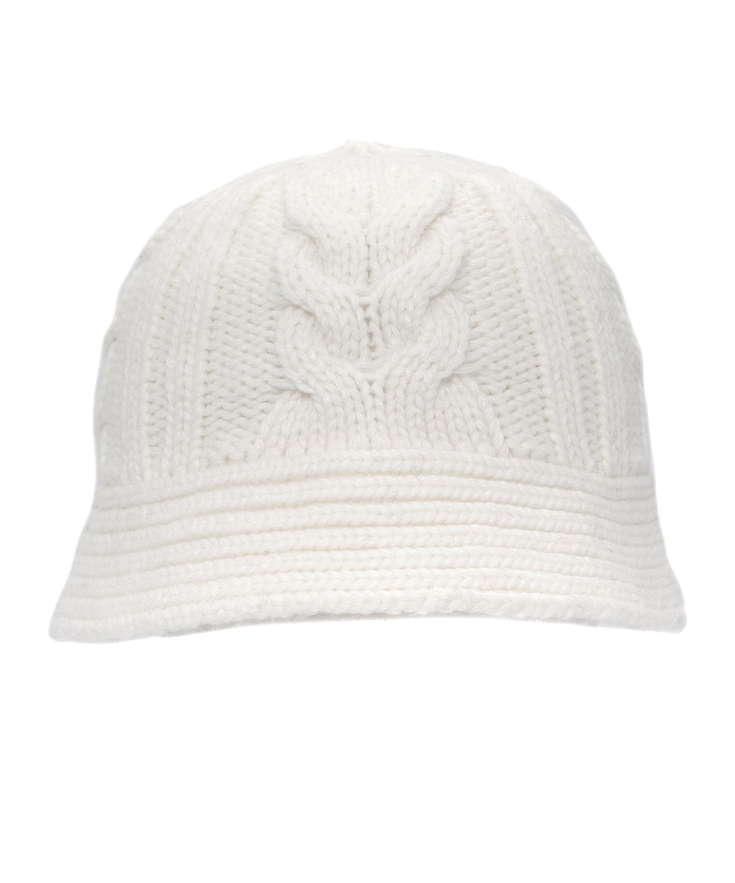Cable Bucket Hat in color Cream