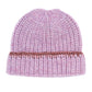 Handknit  Beanie With Tipping in color Lavender Mist