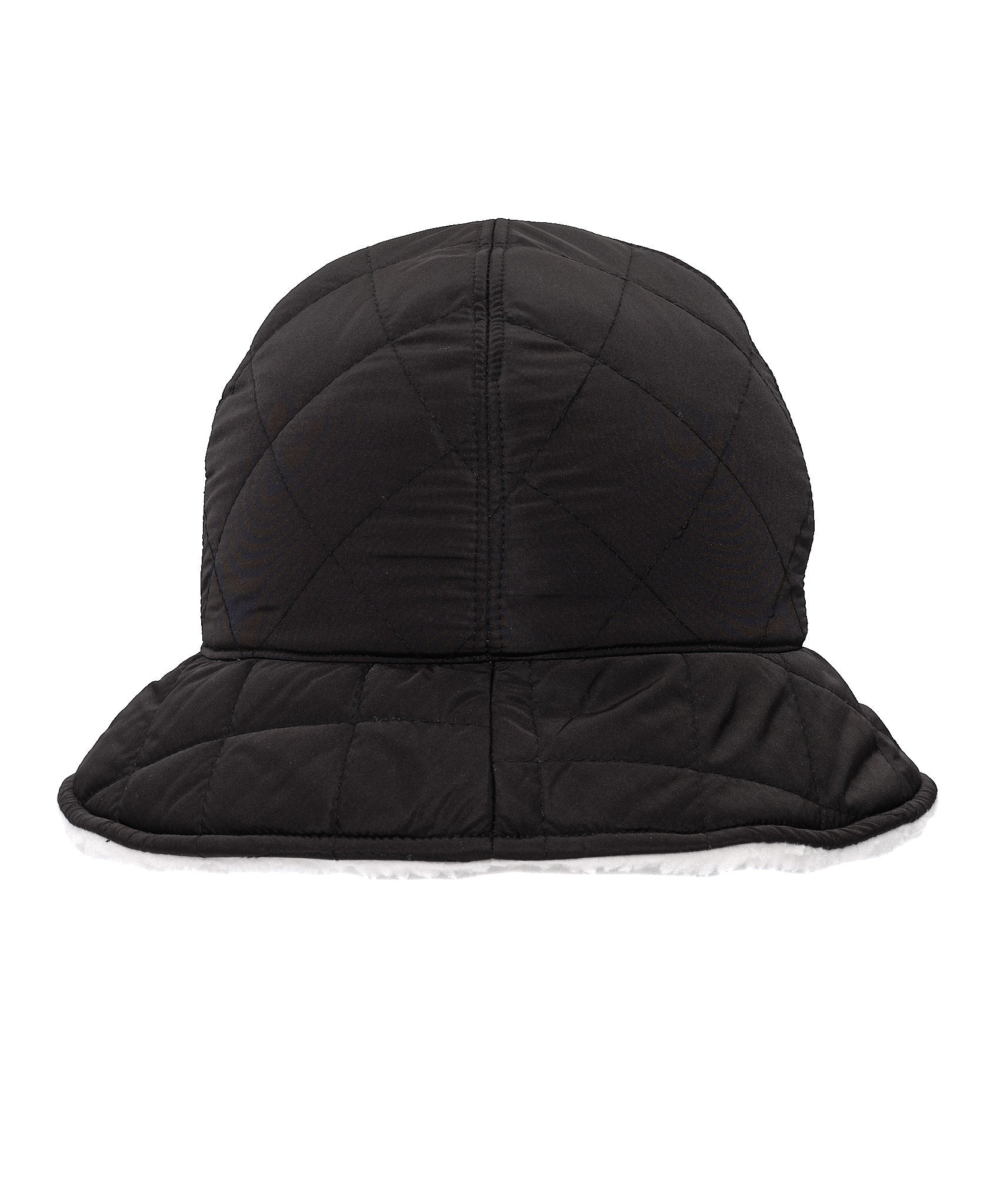 Reversible Quilted Hat in color Black