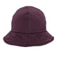 Reversible Quilted Hat in color Mulled Wine