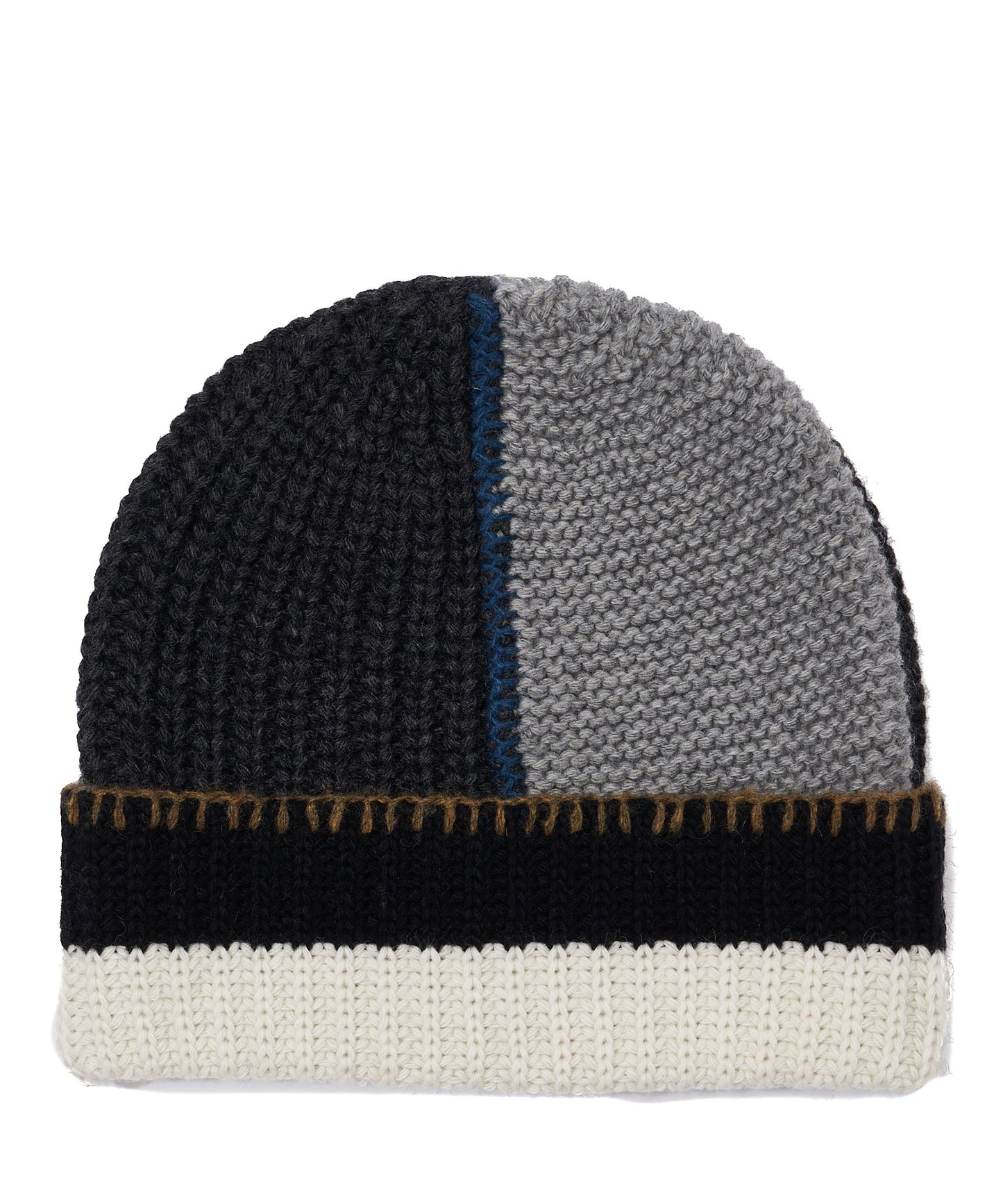 Patchwork Beanie in color Black